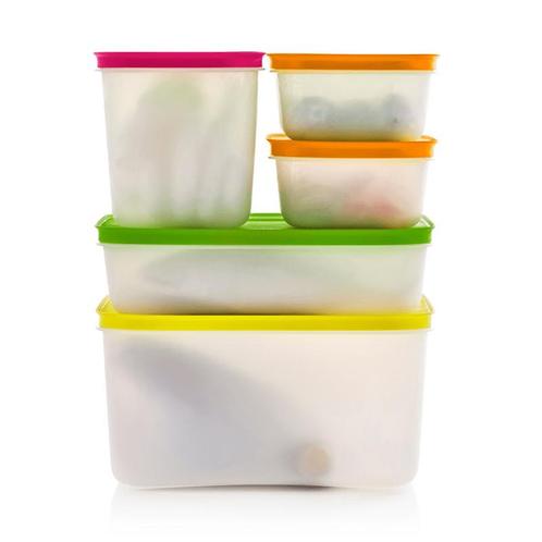 Tupperware Grote Set Igloo Diepvriesbakje Dozen, Huis en Inrichting, Keuken | Tupperware, Geel, Groen, Oranje, Nieuw