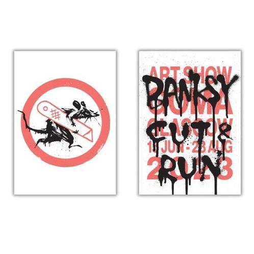 Banksy (1974) - Banksy (1974) - Cut and Run - Official, Antiek en Kunst, Kunst | Schilderijen | Modern