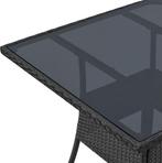 2dekans | Juskys Polyrotan Tuintafel / Bijzettafel /, Tuin en Terras, Ophalen of Verzenden, Zo goed als nieuw