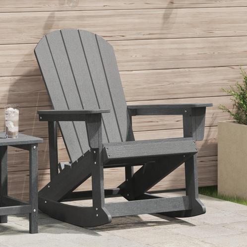 vidaXL Adirondack Schommelstoel Lichtgrijs 73,5x92x90 cm, Tuin en Terras, Tuinstoelen, Nieuw, Verzenden