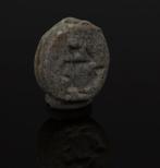 Oude Egypte, late periode Speksteen Scarabee met menselijke