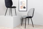 Eetkamerstoel - Mathew - Donkergrijs - Fluweel - Jörn, Huis en Inrichting, Stoelen, Verzenden, Nieuw