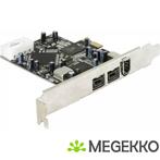 Delock 89153 PCI Express x1-kaart > 2 x externe FireWire B +, Computers en Software, Verzenden, Nieuw, DeLock