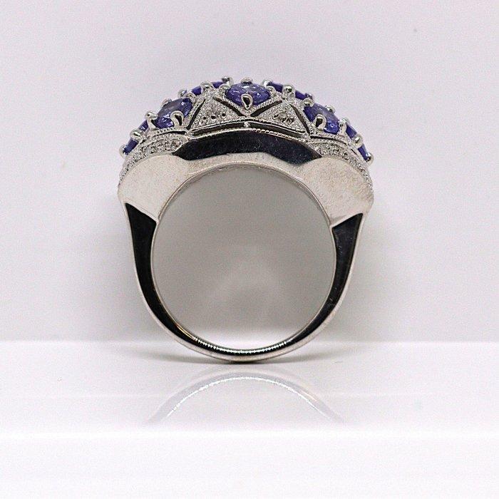 Zonder Minimumprijs - Ring Zilver - 2.62ct. tw. Tanzaniet -, Sieraden, Tassen en Uiterlijk, Ringen