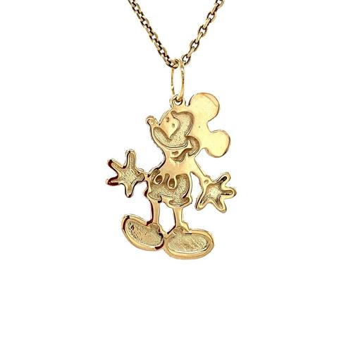 Gouden Mickey Mouse hanger 14 krt, Sieraden, Tassen en Uiterlijk, Kettinghangers, Nieuw, Ophalen of Verzenden