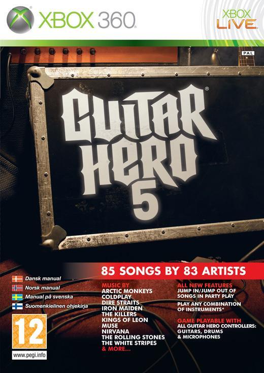 Guitar Hero 5-Standaard (Xbox 360) Gebruikt, Spelcomputers en Games, Games | Xbox 360, Zo goed als nieuw, Ophalen of Verzenden