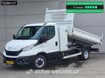 Iveco Daily 35C14 Kipper met Kist Dubbellucht 3,5t Trekhaak, Stof, Gebruikt, Euro 6, Iveco