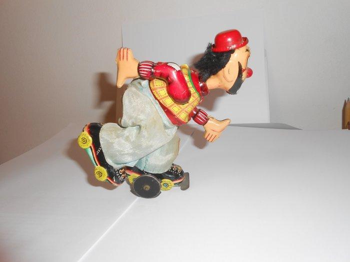TPS - Rollerdisco Clown, Ongepakt - Opwindbaar blikken, Antiek en Kunst, Antiek | Speelgoed
