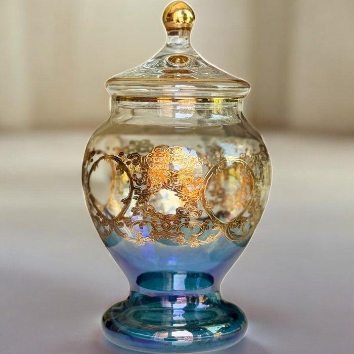 Koekjesdoos - 24 kt goud - Koekjesdoos, met de hand, Antiek en Kunst, Curiosa en Brocante