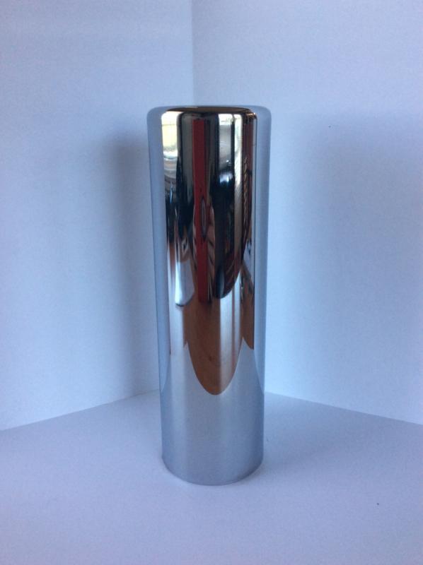 Chrome  Ronde eindstuk 2,5 inch, Auto-onderdelen, Uitlaatsystemen, Nieuw, Ophalen of Verzenden