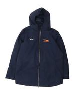 NIKE Mens Hooded Padded Jacket UK 42 XL Navy Blue Polyester, Kleding | Heren, Jassen | Winter, Verzenden, Nieuw