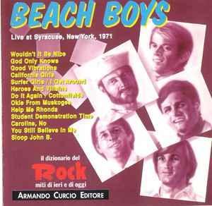 cd - The Beach Boys - Live At Syracuse, New York, 1971, Cd's en Dvd's, Cd's | Rock, Zo goed als nieuw, Verzenden