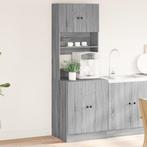vidaXL Keukenkast 60x50x180 cm bewerkt hout grijs sonoma, Huis en Inrichting, Keuken | Keukenelementen, Verzenden, Nieuw, Grijs