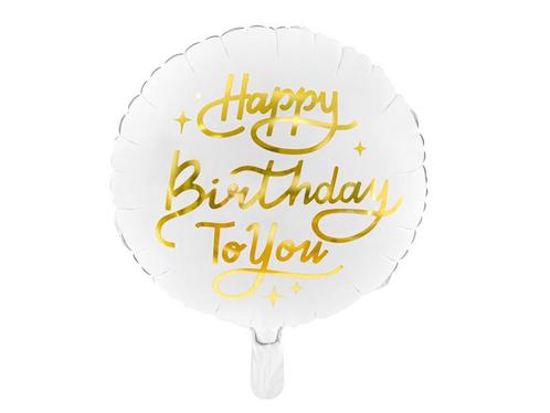 Helium Ballon Happy Birthday To You Leeg 35cm, Hobby en Vrije tijd, Feestartikelen, Nieuw, Verzenden