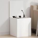 vidaXL Opbergbox 40x42x46 cm bewerkt hout wit, Huis en Inrichting, Woonaccessoires | Kisten, Verzenden, Nieuw
