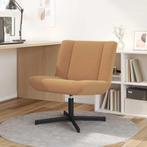 vidaXL Draaistoel Beige 63 x 75 x 76 cm Stof, Verzenden, Nieuw