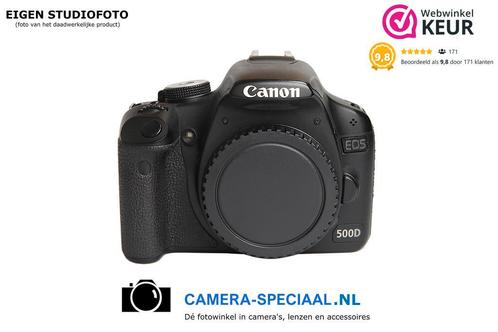 Canon EOS 500D digitale camera met 12 maanden garantie, Audio, Tv en Foto, Fotocamera's Digitaal, Spiegelreflex, Zo goed als nieuw