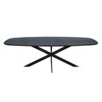 Eiken eettafel Ferris | Deens Ovaal 240 cm | Zwart, Huis en Inrichting, Tafels | Eettafels, Ophalen of Verzenden, Nieuw