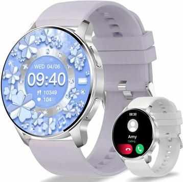 Smartwatch voor dames met telefoniefunctie, hartslagmeter...