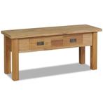 vidaXL Halbankjeje massief teakhout 90x30x40 cm, Huis en Inrichting, Banken | Voetenbanken en Poefen, Verzenden, Nieuw