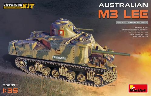 Miniart - Australian M3 Lee. Interior Kit 1:35 - MIN35287, Hobby en Vrije tijd, Modelbouw | Overige, 1:50 tot 1:144, Nieuw