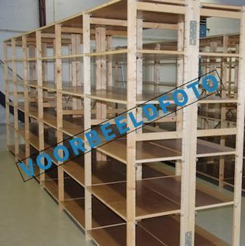 Partijen Bruynzeel houten legbordstelling schappenstelling