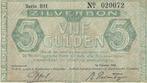 Bankbiljet zilverbon 5 gulden 1944, Postzegels en Munten, Bankbiljetten | Nederland, Verzenden