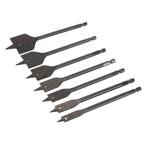 Silverline Platte speedboor set - 7 delig - Ø 10-40 mm -..., Doe-het-zelf en Verbouw, Gereedschap | Boormachines, Ophalen of Verzenden