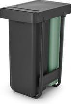 Brabantia Sort & Go Inbouw Prullenbak - 2 x 30 liter - Jade, Huis en Inrichting, Verzenden, Zo goed als nieuw