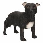 Beeldje Staff Bull Terrier zwart 15 cm - Beeldjes, Verzamelen, Verzenden, Nieuw