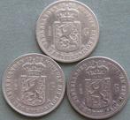 Nederland. Wilhelmina. 1/2 Gulden 1898-1905-1909(3 stuks)
