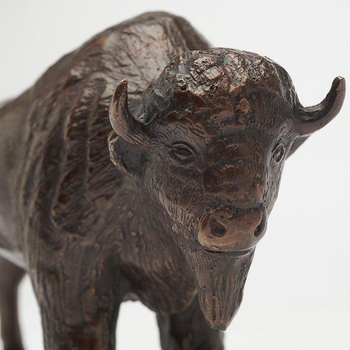 sculptuur, NO RESERVE PRICE - Sculpture of a Bronze Bison -, Antiek en Kunst, Kunst | Designobjecten