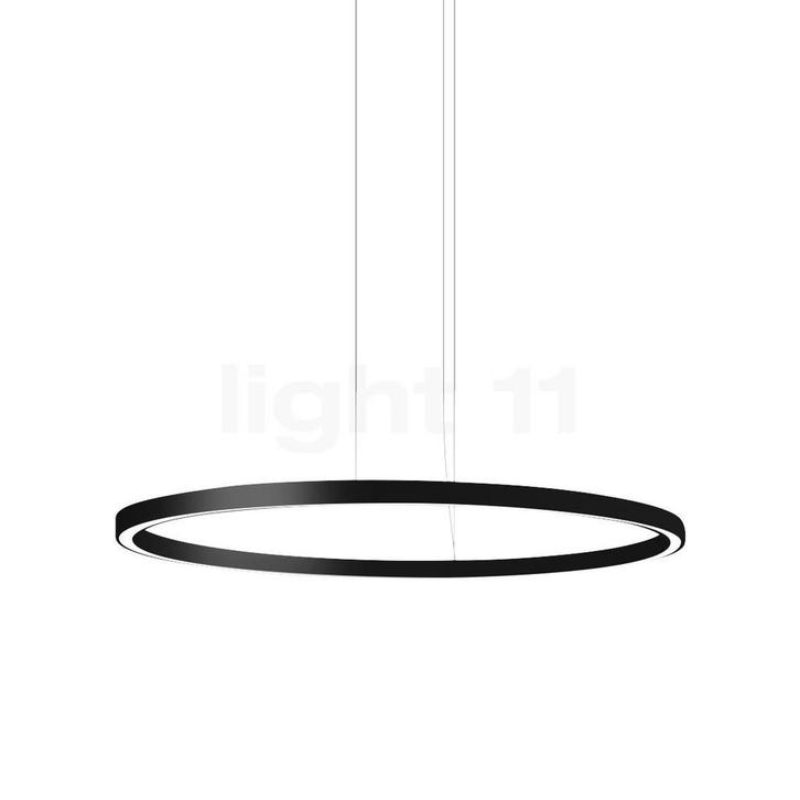 Panzeri Brooklyn Round Hanglamp 360° LED, zwart - ø¸100 c, Huis en Inrichting, Lampen | Hanglampen, Nieuw, Verzenden