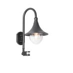 Buiten wandlamp zwart IP44 incl. bewegingsmelder - Daphne, Nieuw, Minder dan 50 watt