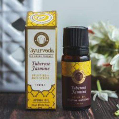 Aroma oil Tuberose Jasmine (Vata) 10 ml - Song of India, Sport en Fitness, Gezondheidsproducten en Wellness, Nieuw