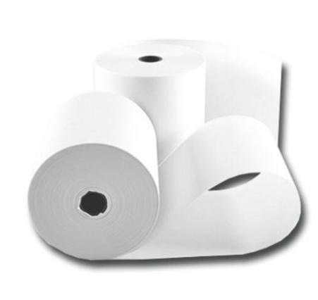 Witte kassarollen houtvrij 57x45x12 mm 50 rollen/doos, Zakelijke goederen, Kantoor en Winkelinrichting | Kassa's en Betaalsystemen