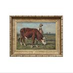 Louis Robbe (1806-1887) - Herderin met koe