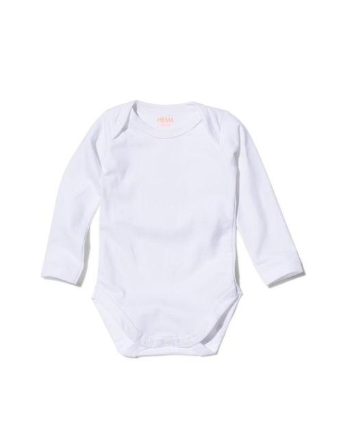 HEMA Romper organic katoen stretch - 2 stuks wit, Kinderen en Baby's, Babykleding | Overige, Nieuw, Verzenden
