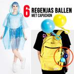 6 Stuks Regenjas Ballen met Capuchon – Transparante Poncho, Kleding | Dames, Allernieuwste.nl®, Verzenden, Nieuw