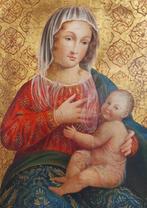 Scuola italiana (XIX-XX) - Madonna con Bambino, Antiek en Kunst