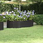 vidaXL Plantenbak 152x80x36 cm gepoedercoat staal, Tuin en Terras, Bloembakken en Plantenbakken, 100 cm of meer, Verzenden, Nieuw