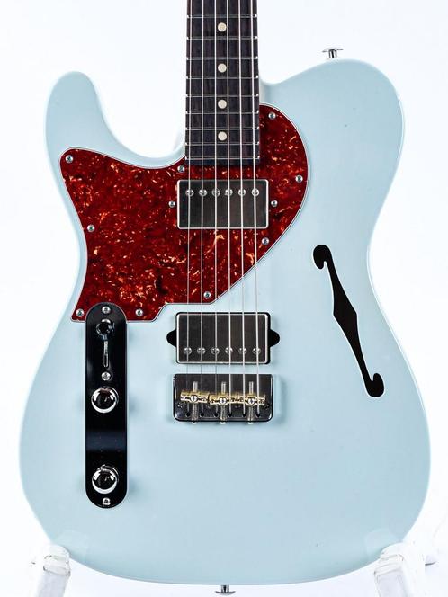 Suhr Alt T Sonic Blue Indian Rosewood HH Lefty, Muziek en Instrumenten, Snaarinstrumenten | Gitaren | Elektrisch, Hollow body