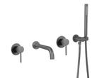 Veiling - Inbouw badkraan, mat zwart of gunmetal grey, Nieuw
