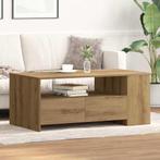 vidaXL Salontafel artisanaal eikenkleurig 102 x 55 x 43.5 cm, Verzenden, Nieuw, 50 tot 100 cm, Minder dan 50 cm