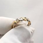 Ring - 18 karaat Geel goud, Witgoud - 0.48ct. tw. Diamant, Sieraden, Tassen en Uiterlijk, Ringen, Nieuw