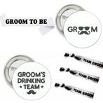 Groom to Be en Grooms Drinking Team set 16-delig, Kleding | Heren, Trouwkleding en Trouwaccessoires, Verzenden, Nieuw, Sweet-One