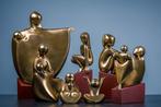 Figuur - Zeven beelden in bronskleur (complete serie) (7) -