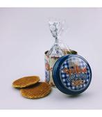 8 Stroopwafels in blik Holland delftsblauw en rood, Ophalen of Verzenden, Nieuw