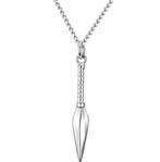 Heren ketting met Egyptische Ankh hanger goud, zilver, zwart, Verzenden, Nieuw, Zilver, Overige materialen