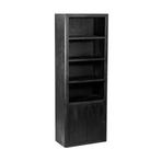 *WOONWINKEL* Tower Living Tenna Hoge Zwarte Kast Met Planken, Huis en Inrichting, Kasten | Boekenkasten, Verzenden, Nieuw